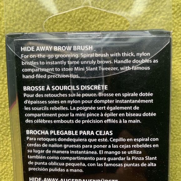 Tweezerman 2-in-1 tool Brow Brush with Mini Slant Tweezer - Picture 8 of 9